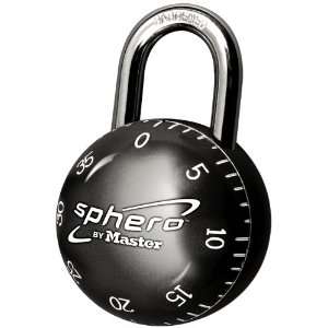 Master Lock 2075DBLK Sphero Combination Padlock, Black 
