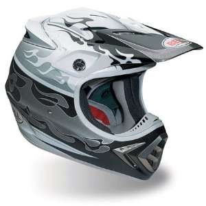  Bell Moto 8 Motocross Fuego Black and White Helmet   Size 