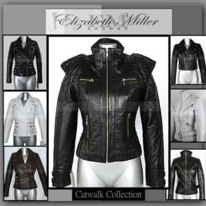 Designer Womens Ladies Leather Catwalk Style Jacket  
