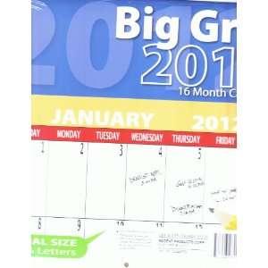 Big Grid 2012 16 Month Calendar Regent Products Books