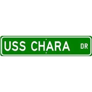  USS CHARA AE 1 Street Sign   Navy Ship Gift Sailor Sports 