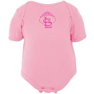  St. Louis Cardinals Infant Girls Pink Tiara Creeper 
