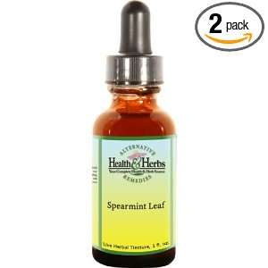   Health & Herbs Remedies Spearmint Leaf, 1 Ounce Bottle (Pack of 2