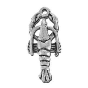    23mm Antique Silver Lobster Pewter Charn: Arts, Crafts & Sewing
