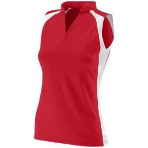  Custom Augusta Womens Poly/Spandex Ace Jersey RED/ WHITE 