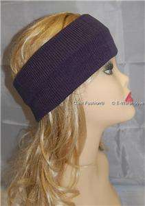 Headbands Head Wraps Ear Warmer Knitted Black Navy  