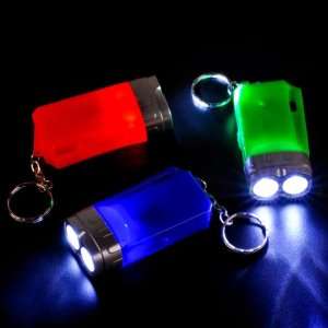  Plastic Flash Light Key Chain Case Pack 48