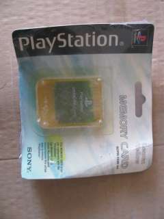 OFFICIAL SONY PLAYSTATION 1 PS1 PSX MEMORY CARD 1MB NEW FACTORY SEALED 