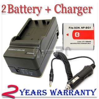   Battery + Charger for Sony CyberShot DSC H7 HX5V HX5 W120 W130 W150