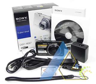 New Sony Cyber shot DSC WX7 Black 3D Camera+5Gifts+Wty  