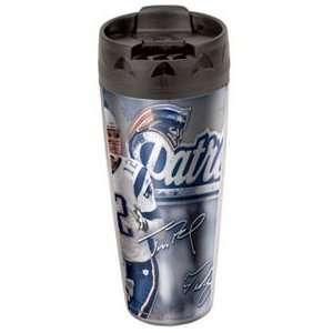 NEW ENGLAND PATRIOTS NFL Coffee or Cold Drink TRAVEL MUG New Gift 