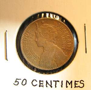 Martinique 1897 50 Centimes very nice coin circulated  