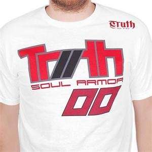  Truth Soul Armor Moto T Shirt   Large/White Automotive