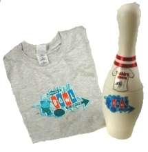 Simpsons bowling pin with t shirt inside size XXL GIFT  