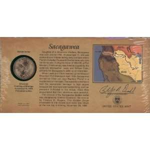  2000 P Sacagawea Golden Dollar in U. S. Mint First Day 
