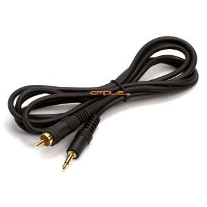    6 ft RCA to 3.5 mm Mono Cable Gold Plated 6 Feet: Electronics