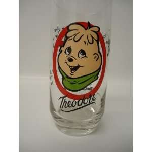  1985 The Chimpmunks collectible glass (Theodore 