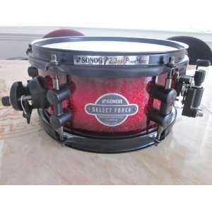  Sonor Select Force 10x5 Maple Snare Drum Red Sparkle Burst 