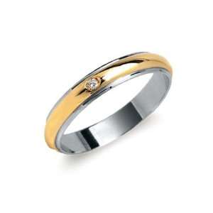  Wedding Rings Songa Unisex Ring in White/Yellow 18 karat 