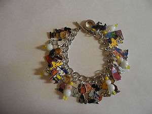 CHARLIE BROWN SNOOPY LUCY WOODSTOCK PATTY MANY MORE CHARMS BRACELET 