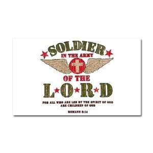    Car Magnet 20 x 12 Soldier in the Army of the Lord 