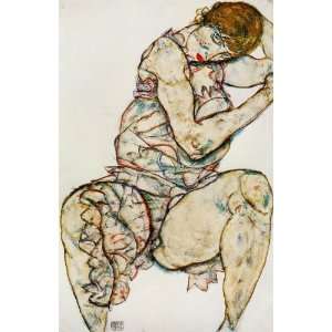  Hand Made Oil Reproduction   Egon Schiele   24 x 38 inches 
