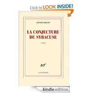 La conjecture de Syracuse (Blanche) (French Edition) Antoine Billot 