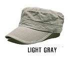   MEN VINTAGE CAP ARMY MILITARY HAT Cadet CHECKER WOOL LIGHT GRAY  