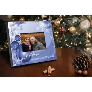  Personalized Blue Christmas Picture Frame: Baby
