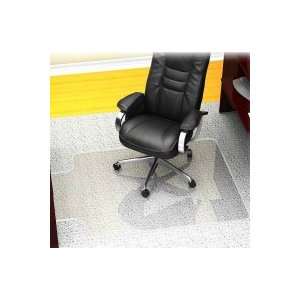   Edge Glass Clear Chair Mat For Medium Pile Carpet: Office Products