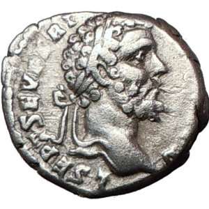  SEPTIMIUS SEVERUS 195AD Silver Rare Authentic Roman Coin 