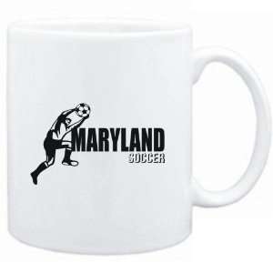  Mug White  Maryland ALL SOCCER  Usa States Sports 