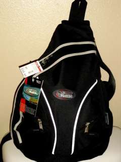 Messenger Sling Body Bag Backpack One Strap Black 310 Shoulder FREE 