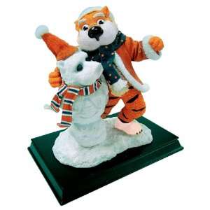   Auburn Tigers Clothic Mascot & Snowman Figurine