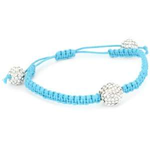  Shashi White Gold Plated with White Crystal and Turquoise 
