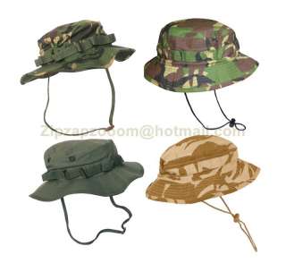 US & British Army Military Jungle Boonie Sun Bush Hat Rip Stop Special 