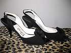beautiful vtg 50s peep toe pin up bombshell slingback heels