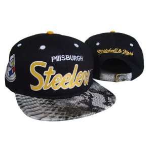   Steelers Snakeskin Snapback Strapback hat cap: Sports & Outdoors