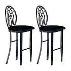 NEW (2) Cushion Seat Formal Style Bar Stool Chair