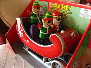 Christmas Santa & Elf Musical & Motion Sleigh Ride Toy  