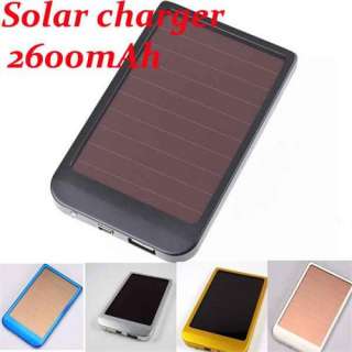 New 5 Colors Charger Solar Panel Battery For iPhone 4S /4 PDA 