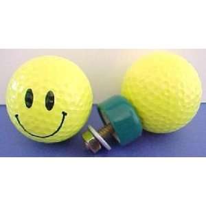  Smiley Face Golf Ball License Plate Bolt Set: Sports 
