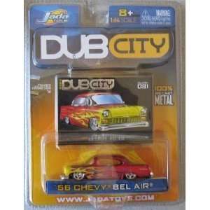  Jada Dub City Candy Red 1956 Chevy Bel Air 164 Scale Die 