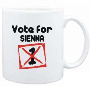    Mug White  Vote for Sienna  Female Names