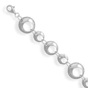    Jewelry Locker 7 Small/Large Cut Out Circle Bracelet: Jewelry