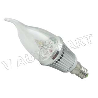 5pcs E14 AC 85V 265V 3W Warm White LED Energy Saving Candle Bulb Lamp 