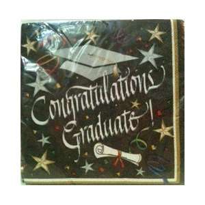  Congratulations Graduate! Class Act Lunch Napkins 24 2 ply 