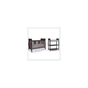   Graco Sarah 4 in 1 Convertible Baby Crib Set in Classic Cherry: Baby