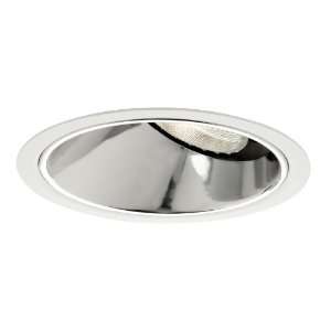   Clear 6 Sloped Ceiling Step Baffle Recessed Lighting Trim with