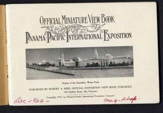 1915 PANAMA PACIFIC INTERNATIONAL EXPOSITION SF. 64 pgs  